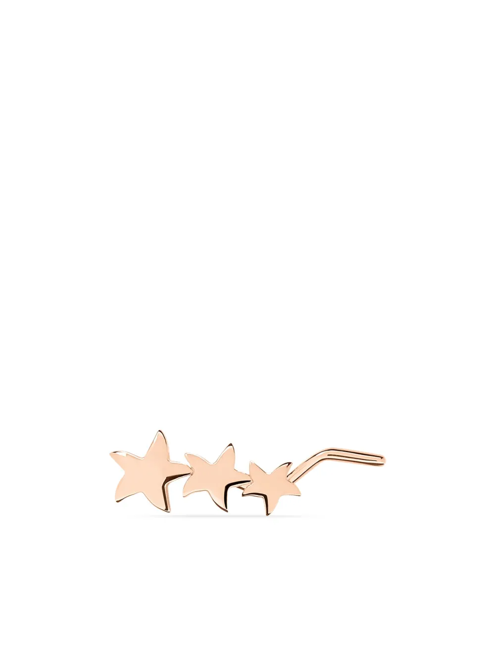 Dodo 9kt roségouden Stellina oorbel - Roze
