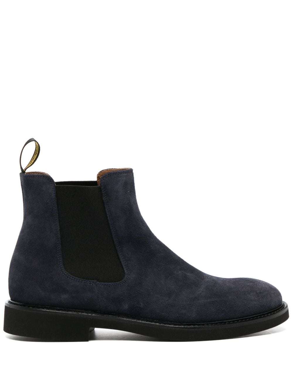 slip-on suede ankle boots