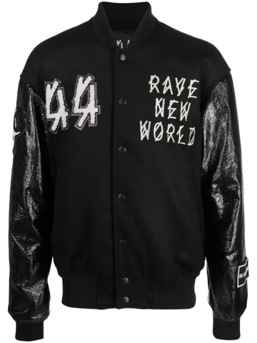 Veste bomber Grad à patch logo - 44 LABEL GROUP - Modalova