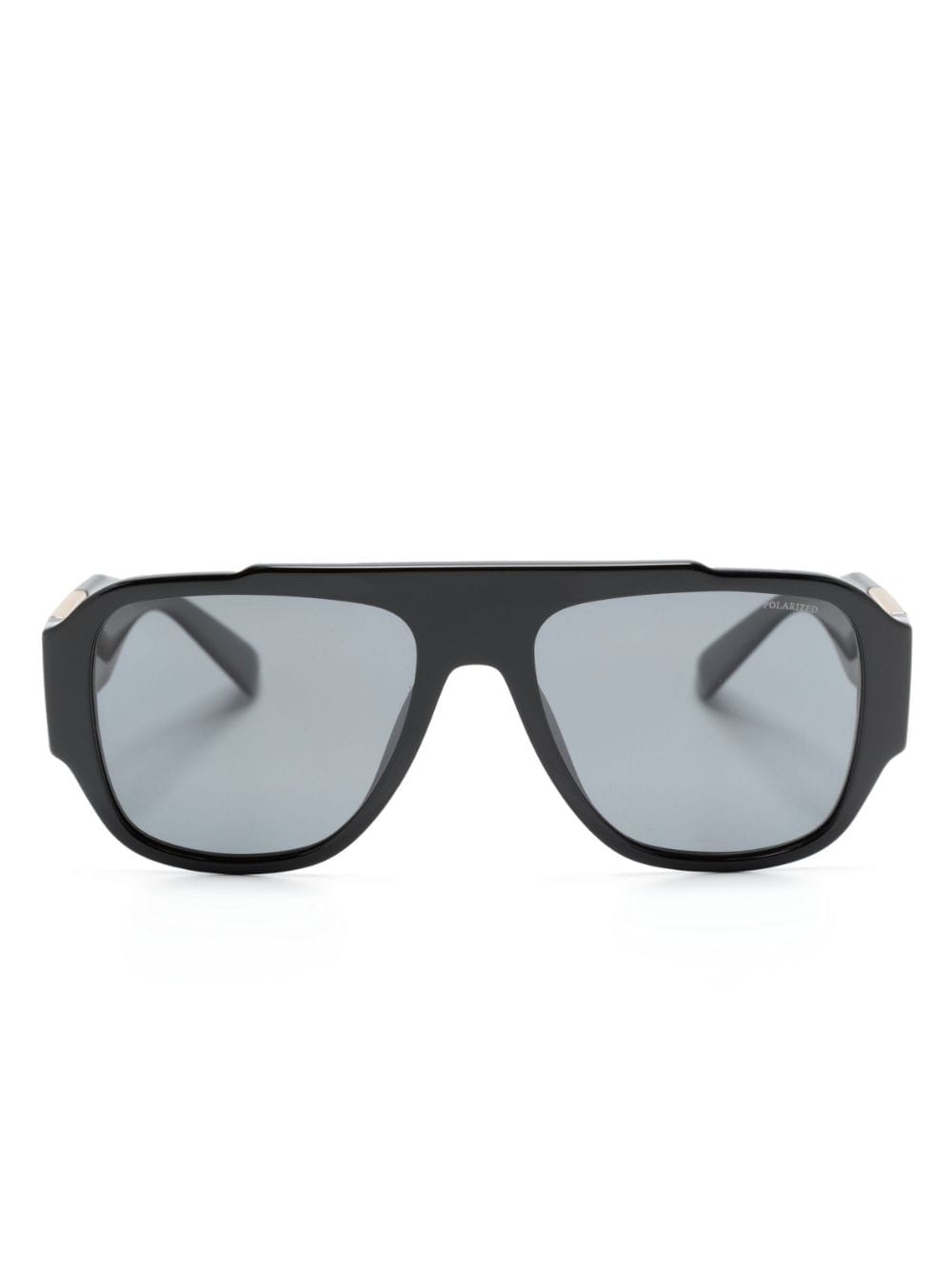 Versace Medusa Pilot-frame Sunglasses In Schwarz