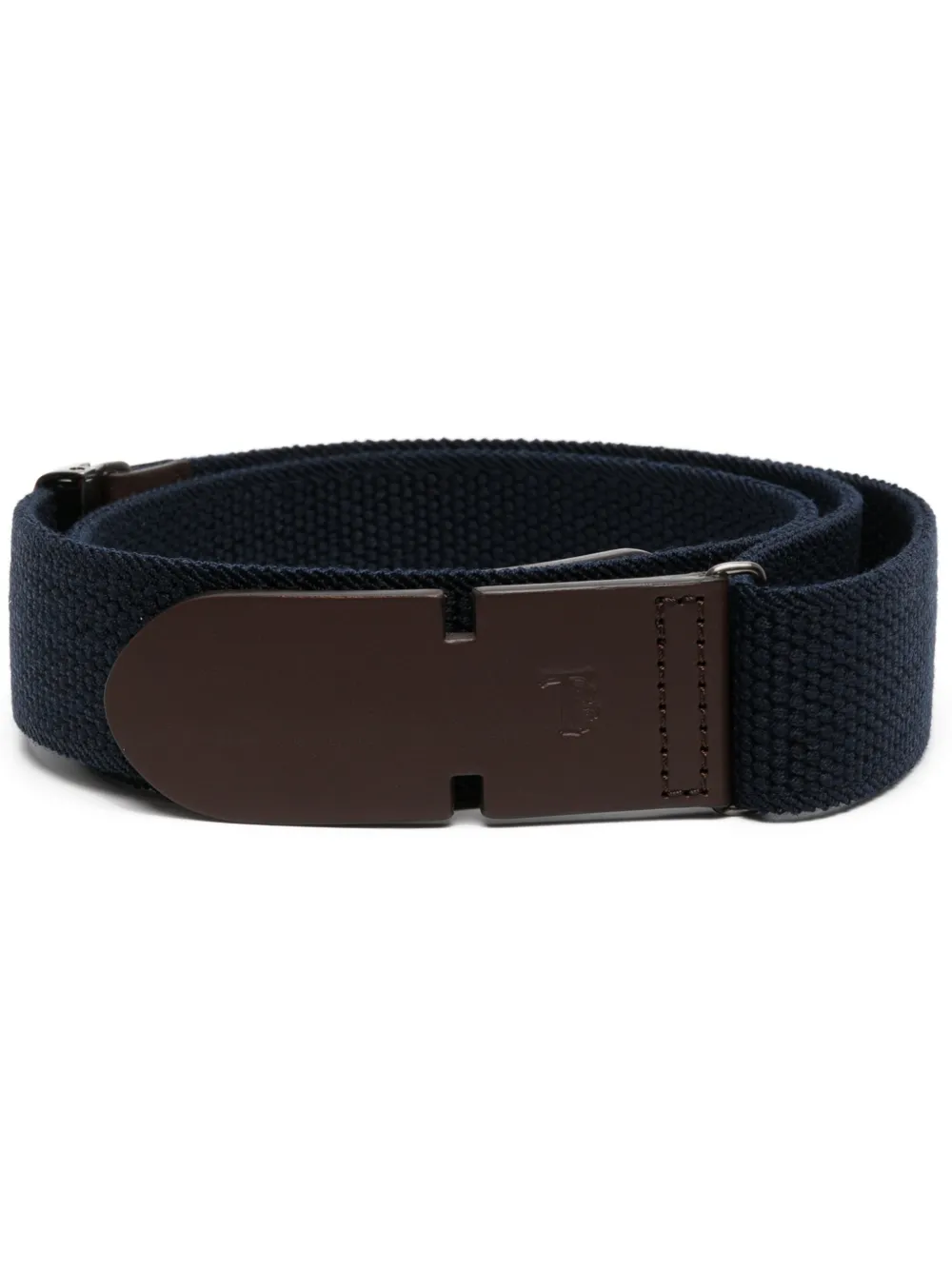 Tod s Greca pebbled texture Belt Blue FARFETCH