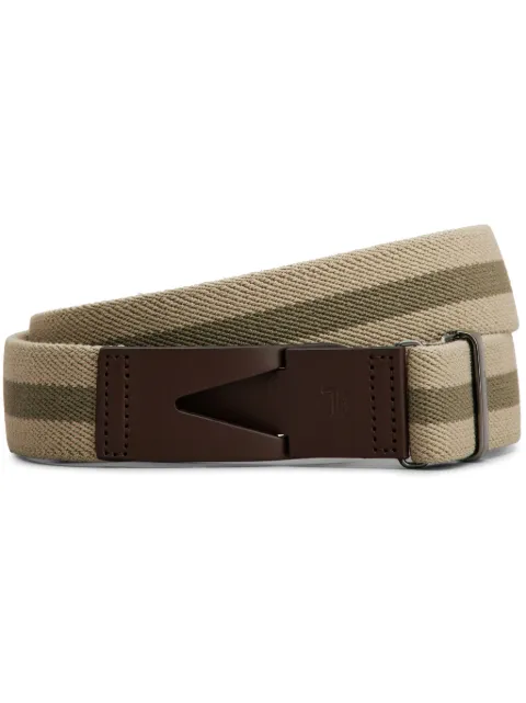 Tod's striped snap-buckle belt