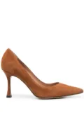 Roberto Festa 80mm Lory pointed-toe suede pumps - Brown