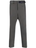 sacai wool tailored cropped trousers - Grey