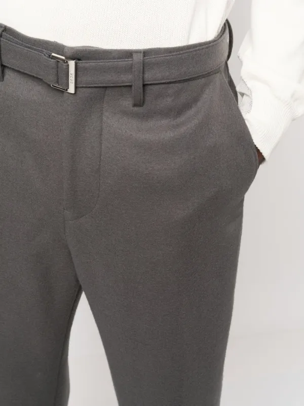 Sacai クロップド テーラードパンツ | グレー | FARFETCH JP