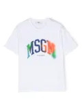 MSGM Kids logo-print cotton T-shirt - White