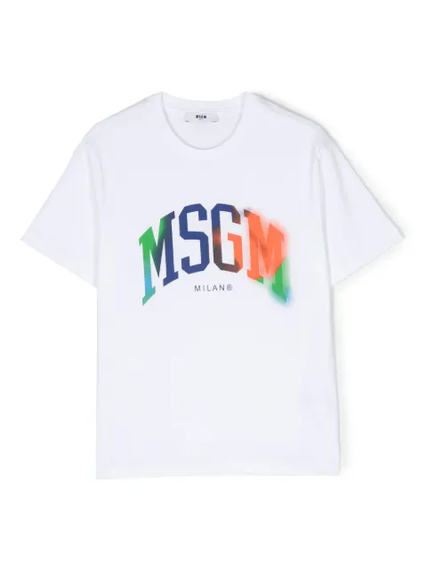 MSGM Kids logo-print cotton T-shirt