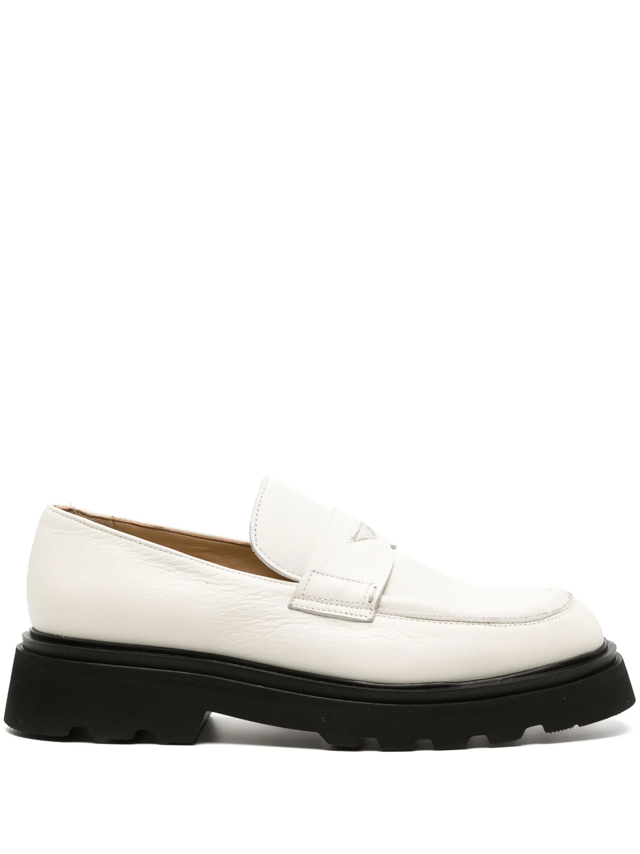 Doucal's chunky-sole leather loafers