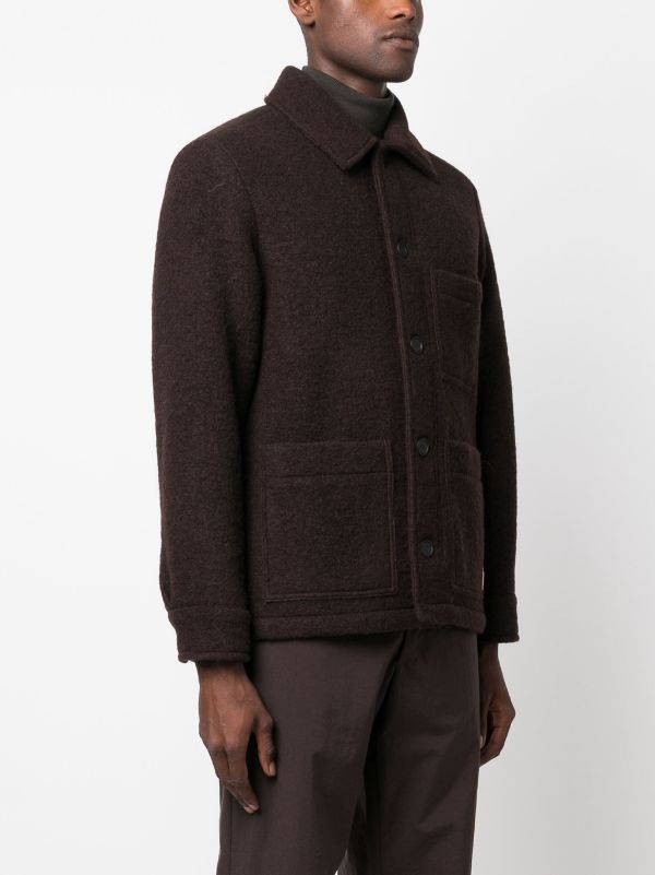 A.P.C. Emile wool-blend Jacket - Farfetch