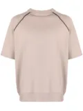 Alchemy raglan-sleeves cotton-blend T-shirt - Neutrals