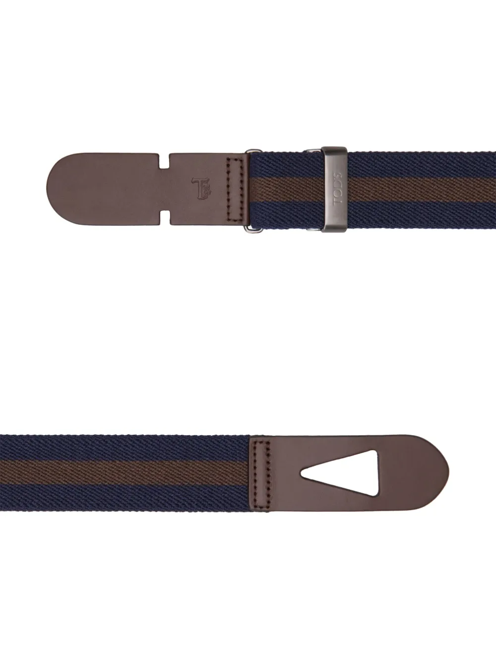 Tod's Gestreepte gespriem - Blauw