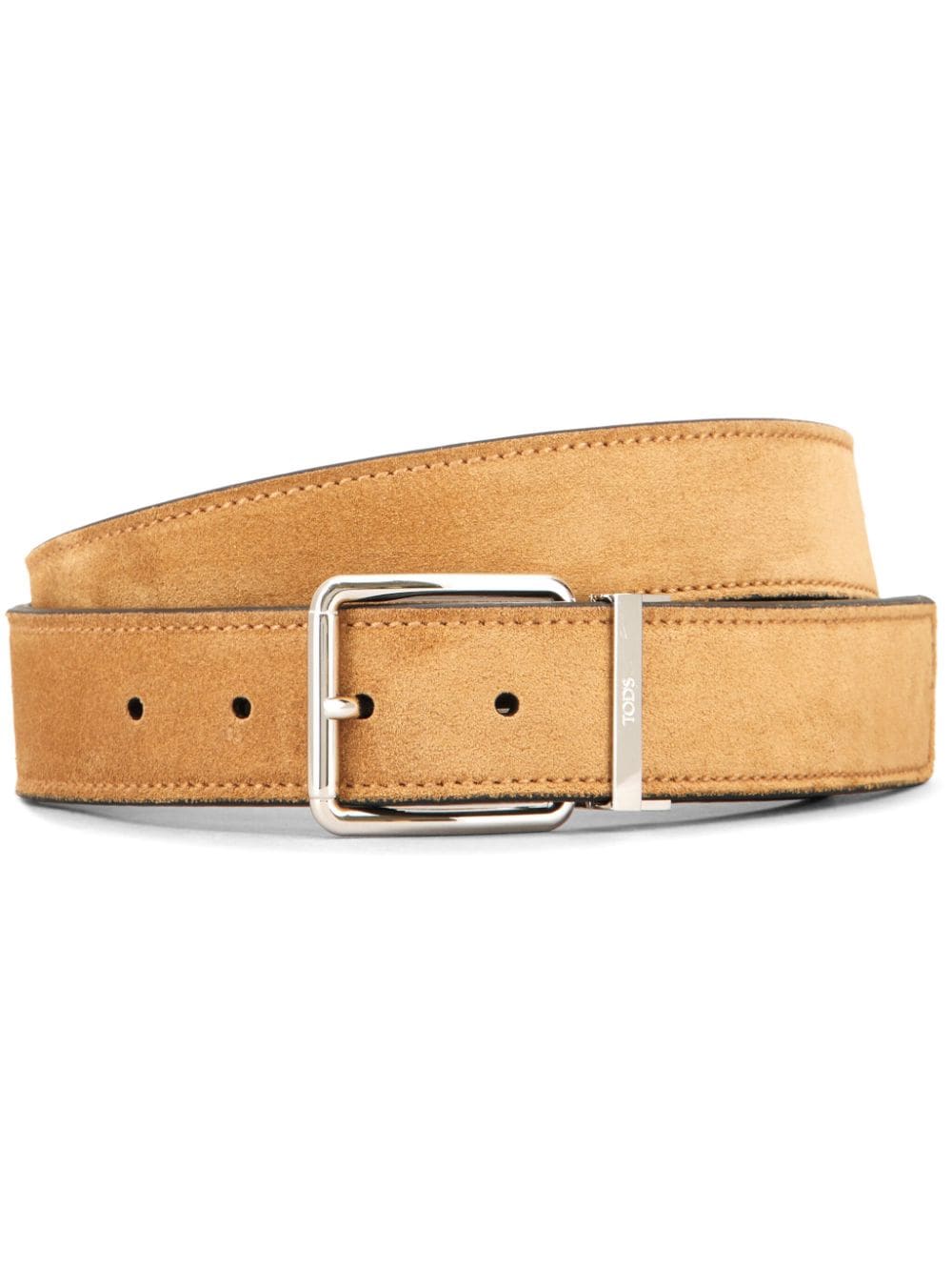 Shop Tod's Square-buckle Reversible Belt In Black