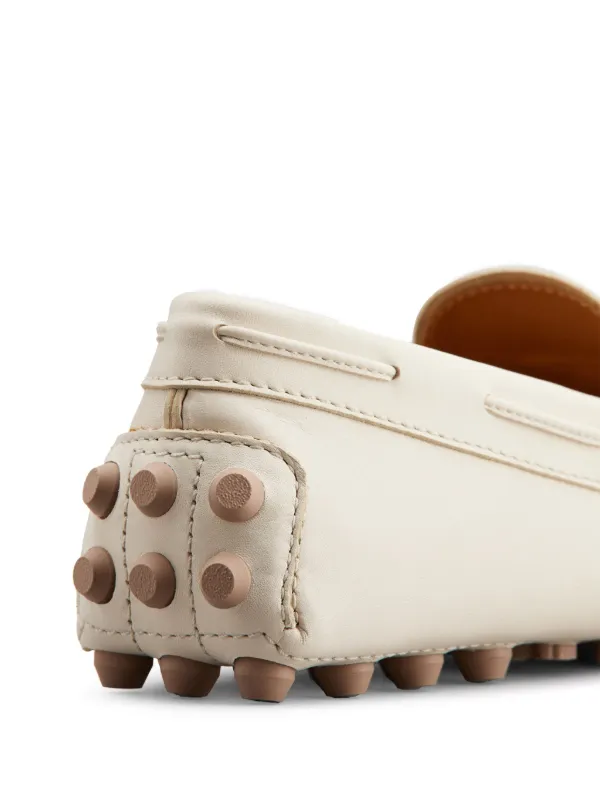 セール★Tod's GOMMINO MACRO Tod's Gommino Macro 52k Leather Loafers | Neutrals | FARFETCH