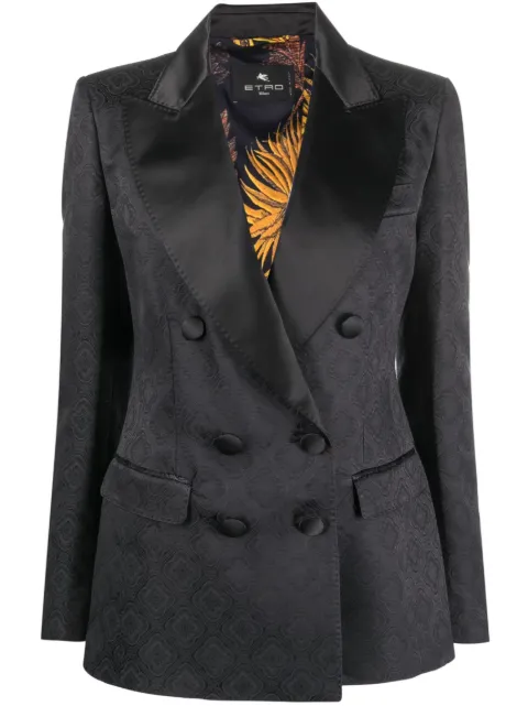 ETRO patterned-jacquard satin blazer