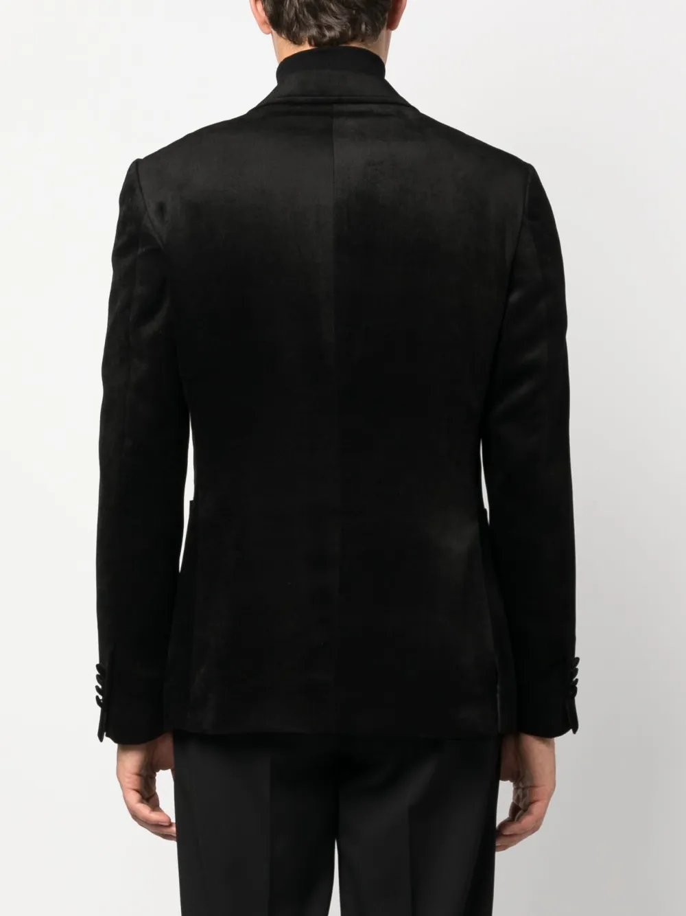 Brooch-Detail Single-Breasted Blazer