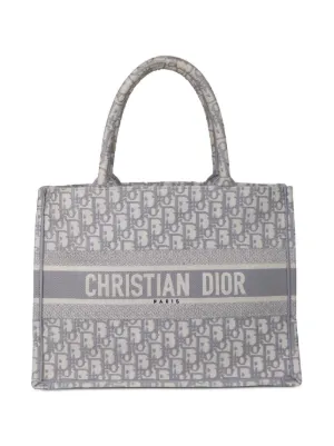 Blue pre-owned Christian Dior large oblique 2019 Book Tote