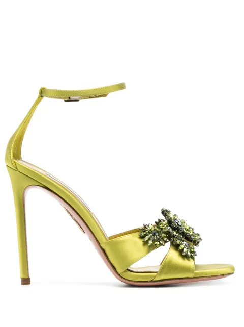 Aquazzura Margarita 110mm satin sandals