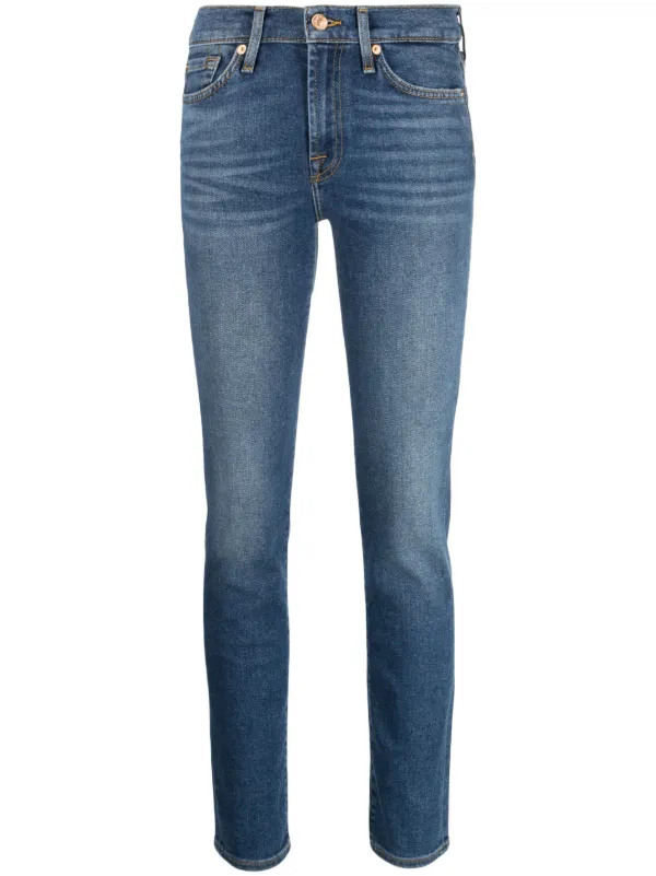 7 for all mankind mid hot sale rise skinny