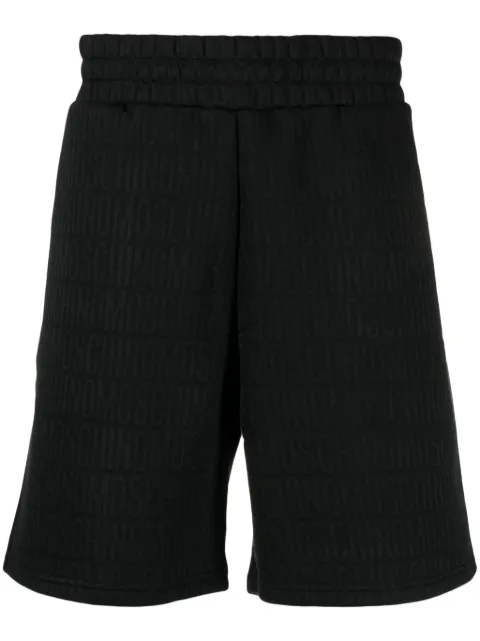 Moschino shorts deportivos con monograma en jacquard