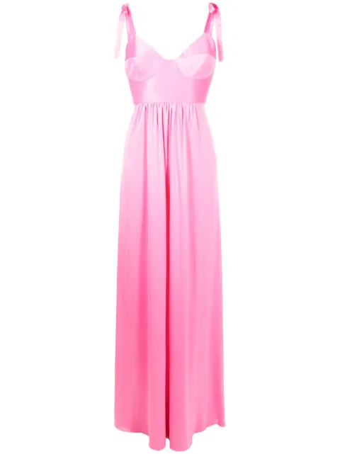 Lethicia Bronstein Beta bow-strap maxi dress