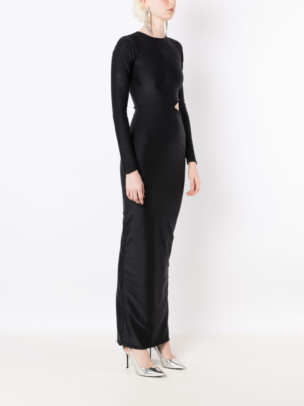 Shop Lethicia Bronstein Sophia Cut-out Maxi Dress In Black