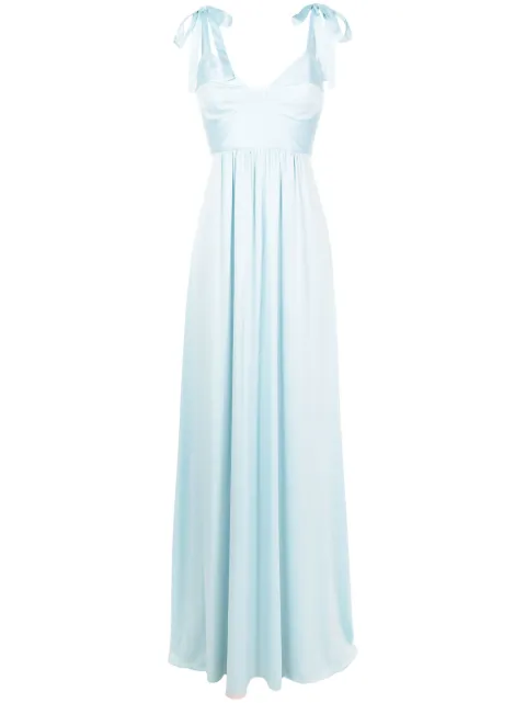 Lethicia Bronstein Beta bow-strap maxi dress