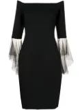 Lethicia Bronstein Anne tulle-sleeved dress - Black