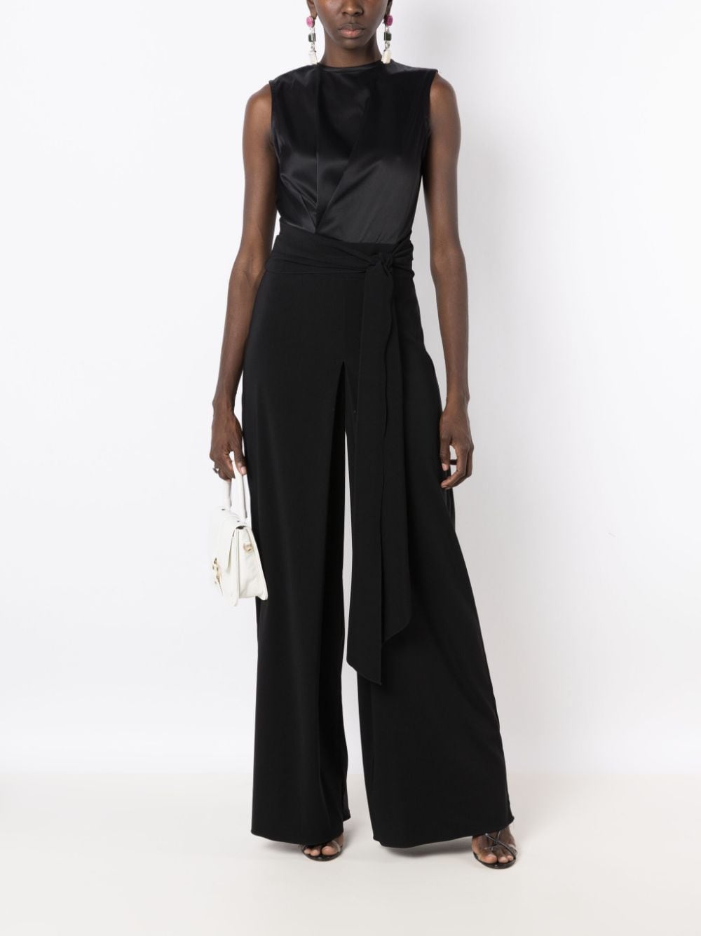 Lethicia Bronstein Anne crêpe jumpsuit - Zwart