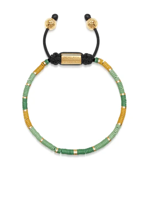 Nialaya Jewelry logo-plaque beaded bracelet