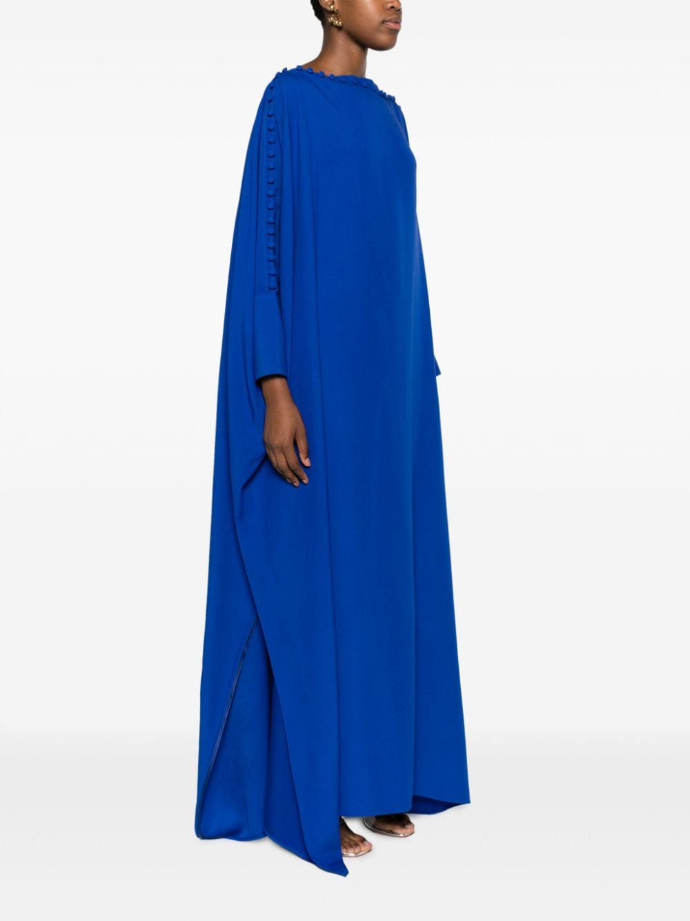 Shop Taller Marmo Mila Maxi Kaftan Dress In Blau