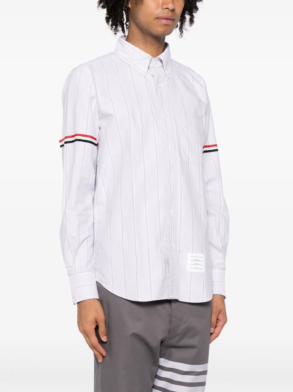 Thom Browne Katoenen overhemd Grijs