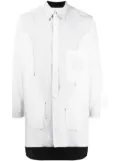 Yohji Yamamoto reversible cotton shirt - White