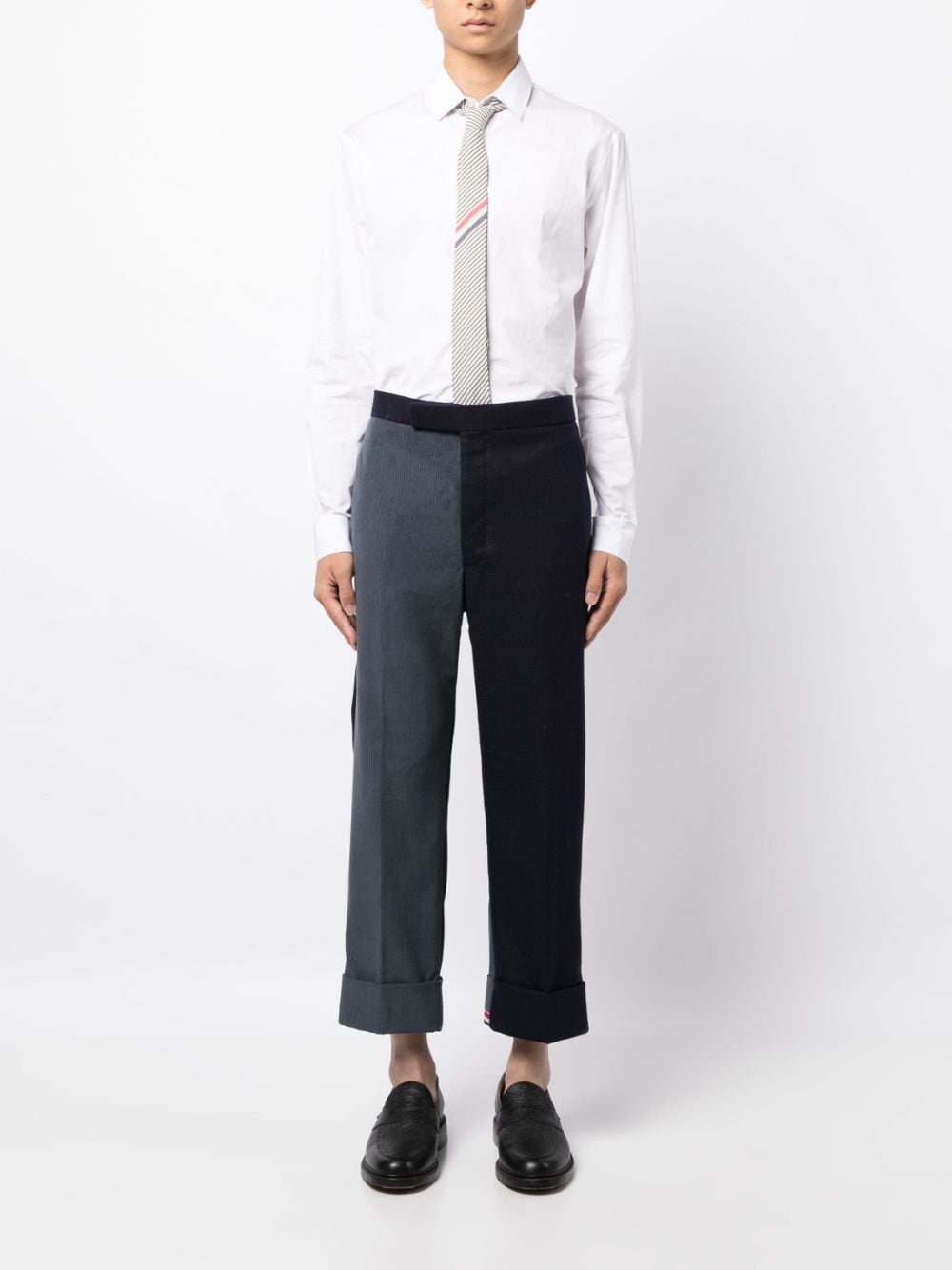 Thom Browne Tweekleurige broek - Blauw