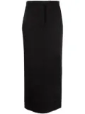 Alexander Wang logo-embroidered pencil skirt - Black