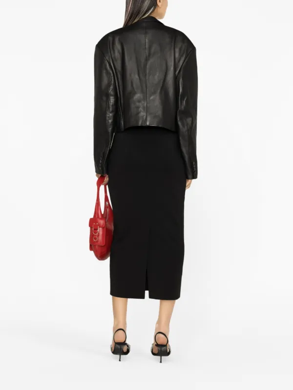 Alexander Wang ロゴ ペンシルスカート | ブラック | FARFETCH JP