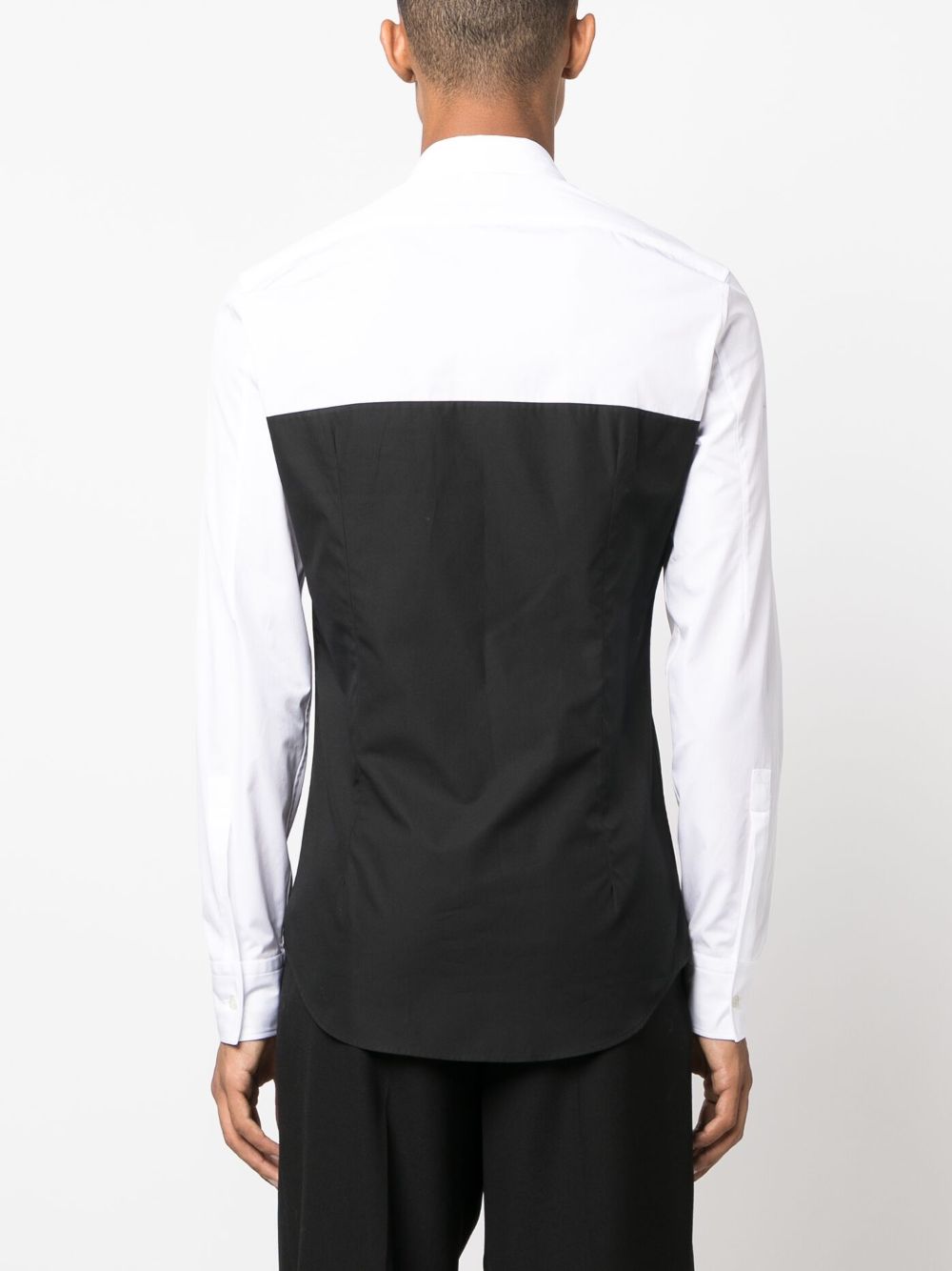 Alexander McQueen two-tone cotton shirt Men