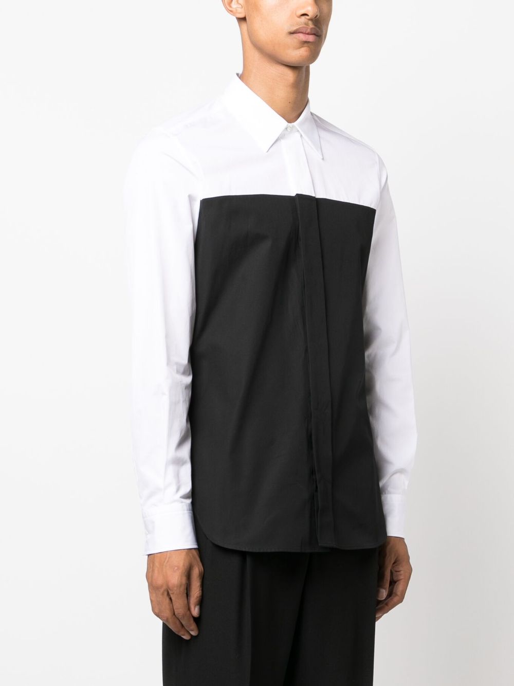 Alexander McQueen two-tone cotton shirt Men