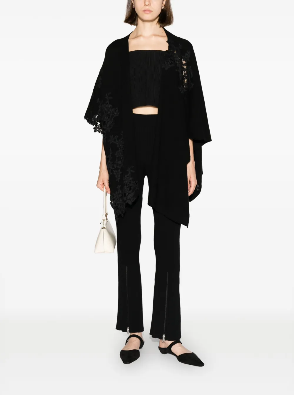 Ermanno Scervino Gebreid jack - Zwart