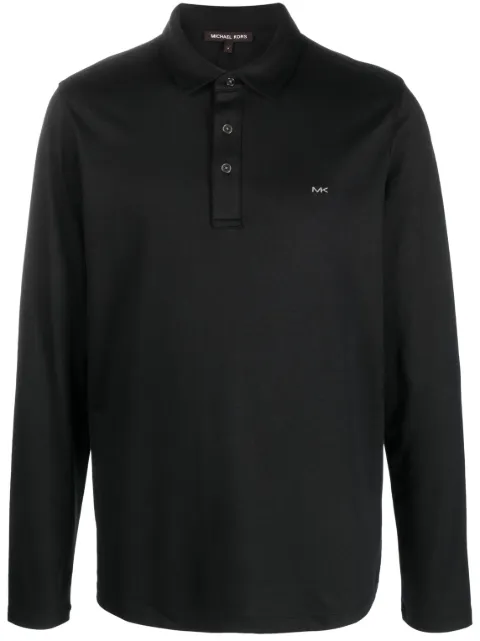 Michael Kors long-sleeve cotton polo shirt