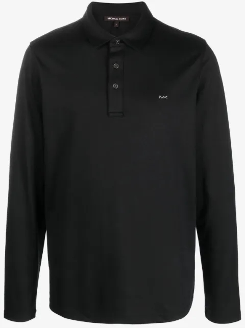 Michael Kors long-sleeve cotton polo shirt