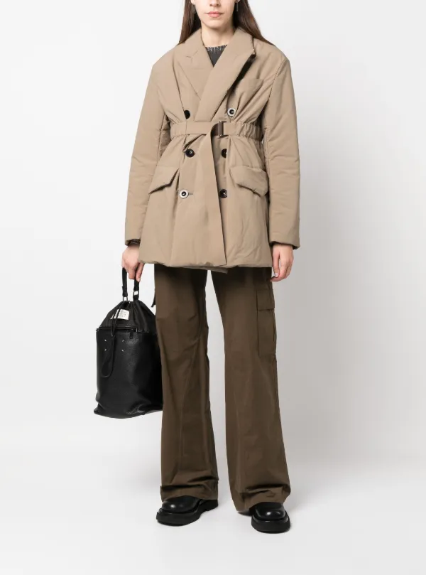 Sacai double-breasted Padded Trench Coat - Farfetch