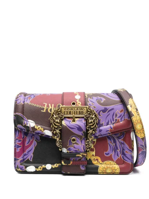 Versace Jeans Couture logo-engraved buckle shoulder bag