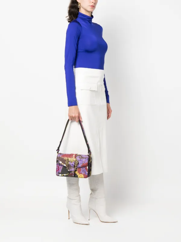 Versace Jeans Couture ロゴバックル ショルダーバッグ