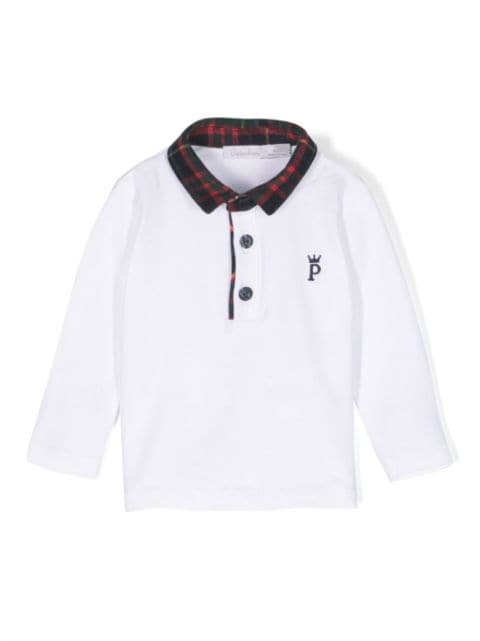 Patachou long-sleeve cotton polo shirt