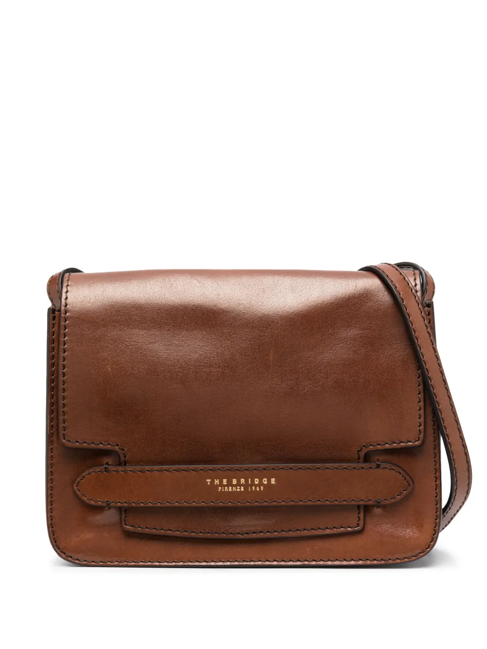 The Bridge Lucrezia Leather Crossbody Bag In Brown