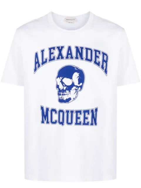Alexander McQueen T-Shirt mit Totenkopf-Print