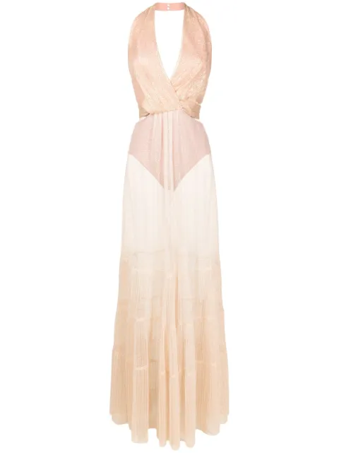 Lethicia Bronstein Milena sheer-panel maxi dress