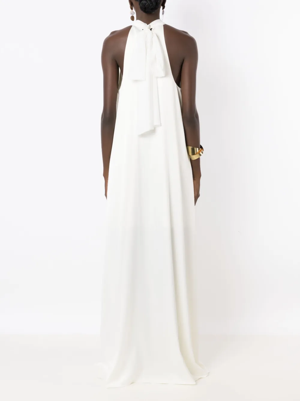 Lethicia Bronstein Bly maxi-halterjurk Wit