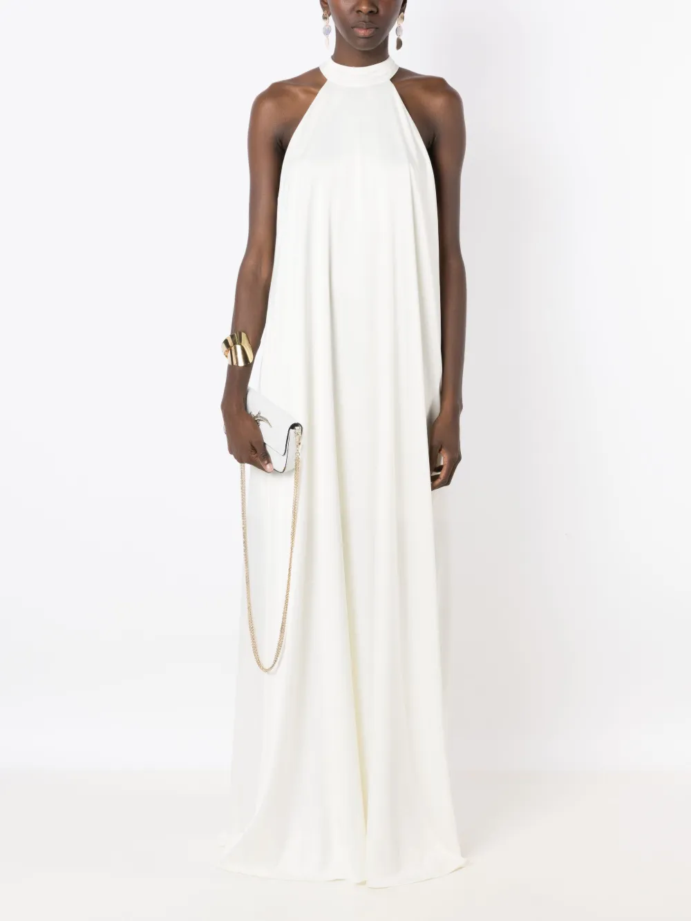 Lethicia Bronstein Bly maxi-halterjurk - Wit