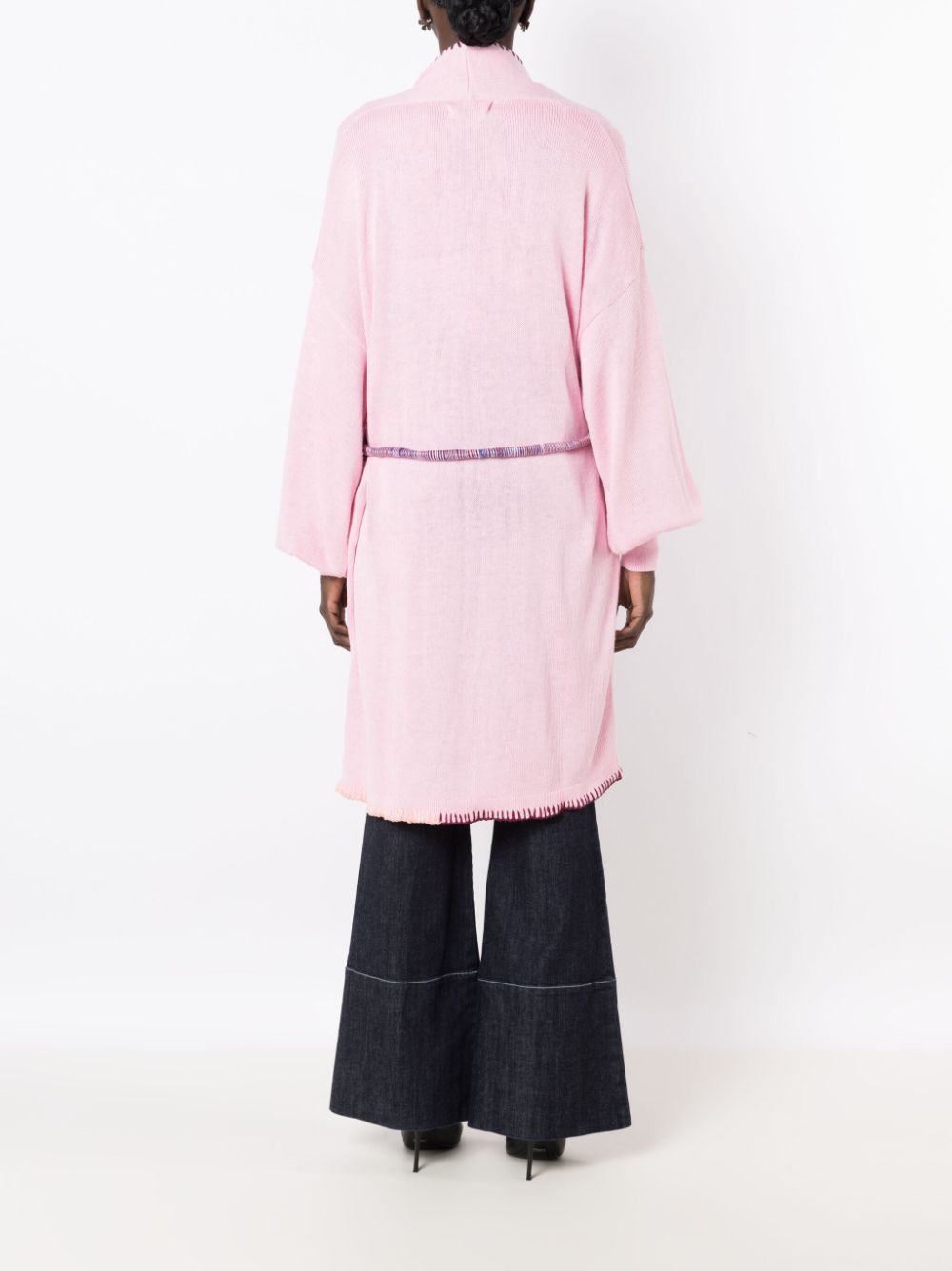 Shop Lethicia Bronstein Cashook Tied-waist Coat In Pink